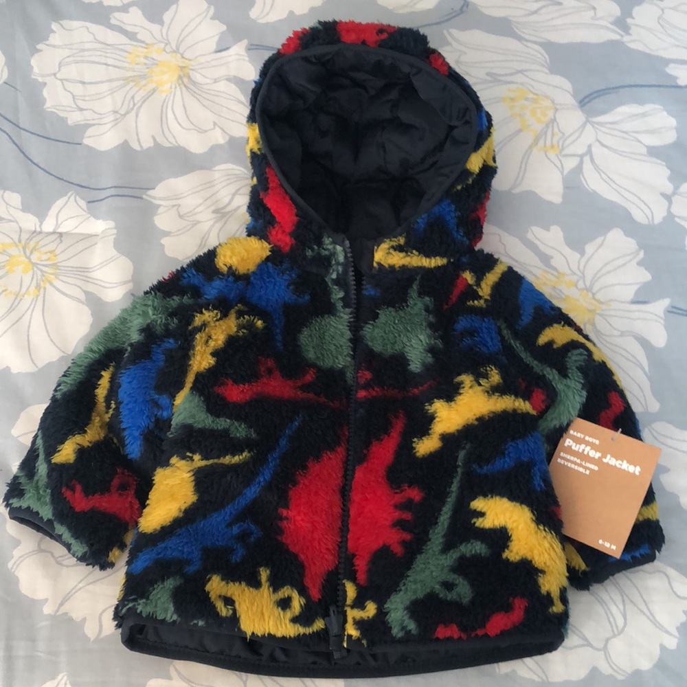 OLDNAVY REVERSIBLE PUFFER JACKET FOR BABY SIZE 3-6 Months - Picture 11 of 17
